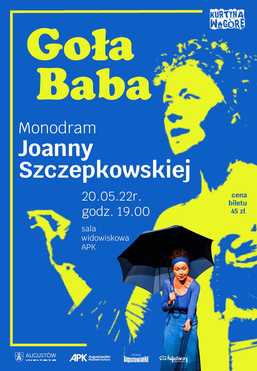 Monodram Joanny Szczepkowskiej - plakat